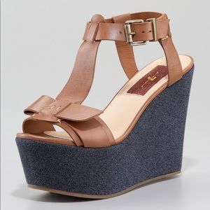 7 For All Mankind Kalistoga Platform Wedge Sandal